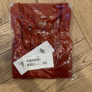 ALO. MEDIUM. NW. Maroon workout tank with built in bra.